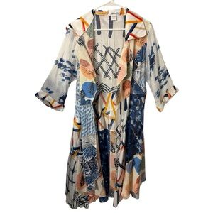 Feratelli Duster - Blue Multi Abstract